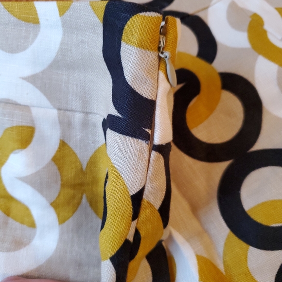 ❌SOLD❌J. CREW Size 6 Linen Skirt Print - Picture 4 of 5
